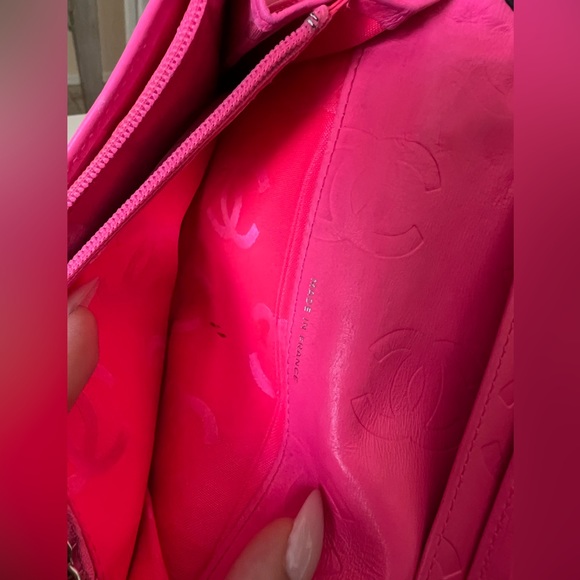 Chanel Lambskin Leather Quilted Black and Pink Long Wallet organizer#10788345 - Picture 10 of 16